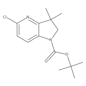 tert-butyl 5-chloro-3,3-dimethyl-2,3-dihydro-1H-pyrrolo[3,2-b]pyridine-1-carboxylate Structure