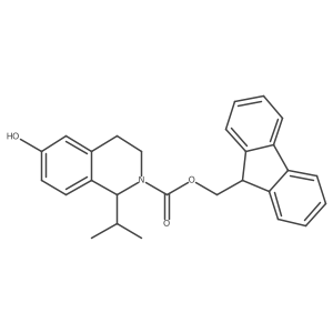 (9H-fluoren-9-yl)methyl 6-hydroxy-1-(propan-2-yl)-1,2,3,4-tetrahydroisoquinoline-2-carboxylate结构式