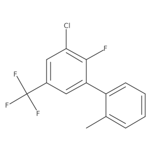 3-Chloro-2-fluoro-2'-methyl-5-(trifluoromethyl)-1,1'-biphenyl Structure