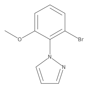 1-(2-bromo-6-methoxyphenyl)-1H-pyrazole结构式