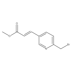 Methyl (E)-3-(6-(bromomethyl)pyridin-3-yl)acrylate Structure