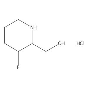 cis-(3-Fluoropiperidin-2-YL)methanol hcl Structure