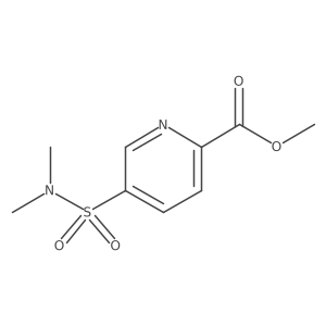5-[(Dimethylamino)sulfonyl]-2-pyridinecarboxylic acid methyl ester结构式