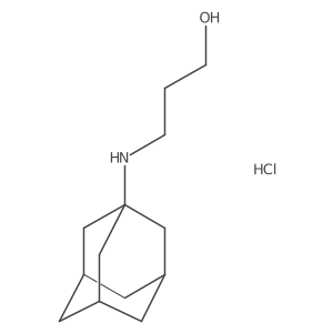 3-(1-Adamantylamino)propan-1-ol hydrochloride结构式