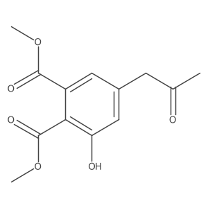 1,2-Dimethyl 3-hydroxy-5-(2-oxopropyl)-1,2-benzenedicarboxylate Structure