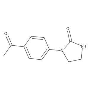1-(4-Acetylphenyl)imidazolidin-2-one结构式