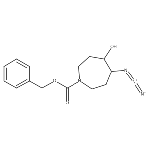 Benzyl 4-azido-5-hydroxyazepane-1-carboxylate Structure