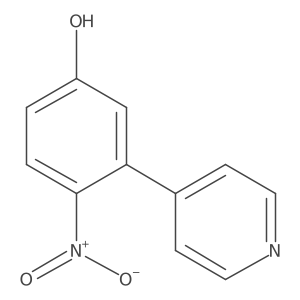 4-Nitro-3-(4-pyridinyl)phenol Structure