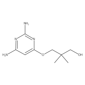 3-(2,6-Diaminopyrimidin-4-yloxy)-2,2-dimethylpropan-1-ol结构式