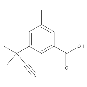 3-(1-Cyano-1-methylethyl)-5-methylbenzoic acid Structure