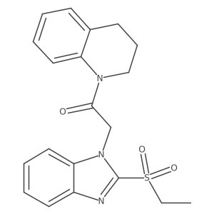 1-(3,4-dihydroquinolin-1(2H)-yl)-2-(2-(ethylsulfonyl)-1H-benzo[d]imidazol-1-yl)ethanone Structure