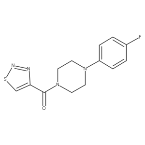 1-(4-Fluorophenyl)-4-(1,2,3-thiadiazol-4-ylcarbonyl)piperazine Structure