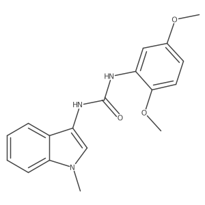 1-(2,5-dimethoxyphenyl)-3-(1-methyl-1H-indol-3-yl)urea结构式