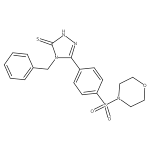 4-Benzyl-5-(4-(morpholinosulfonyl)phenyl)-4H-1,2,4-triazole-3-thiol Structure