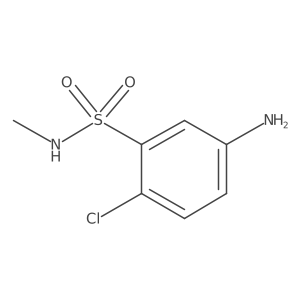 5-amino-2-chloro-N-methylbenzenesulfonamide Structure