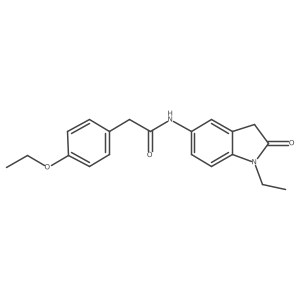 2-(4-ethoxyphenyl)-N-(1-ethyl-2-oxoindolin-5-yl)acetamide Structure