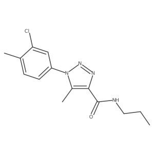 1-(3-chloro-4-methylphenyl)-5-methyl-N-propyl-1H-1,2,3-triazole-4-carboxamide Structure