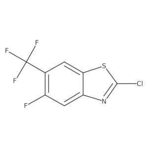 Benzothiazole, 2-chloro-5-fluoro-6-(trifluoromethyl)- Structure