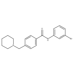 N-(3-bromophenyl)-4-(piperidin-1-ylmethyl)benzamide Structure