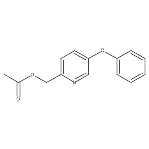 Acetic acid 5-phenoxy-pyridin-2-ylmethyl ester Structure