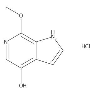 7-Methoxy-1h-pyrrolo[2,3-c]pyridin-4-ol hydrochloride结构式