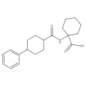 1-(4-Phenylpiperazine-1-carboxamido)cyclohexane-1-carboxylic acid Structure