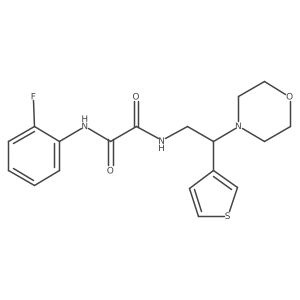 N1-(2-fluorophenyl)-N2-(2-morpholino-2-(thiophen-3-yl)ethyl)oxalamide Structure