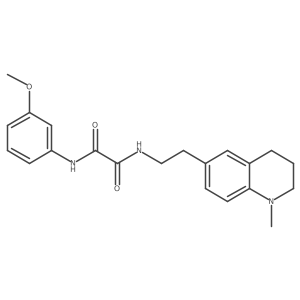 N1-(3-methoxyphenyl)-N2-(2-(1-methyl-1,2,3,4-tetrahydroquinolin-6-yl)ethyl)oxalamide结构式