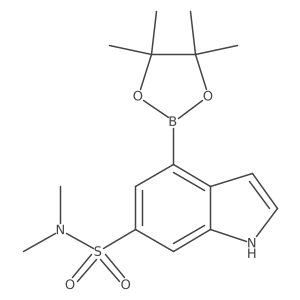 6-(N,N-Dimethylsulfamoyl)indole-4-boronic Acid Pinacol Ester Structure
