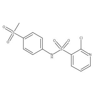 2-chloro-N-(4-methanesulfonylphenyl)pyridine-3-sulfonamide Structure