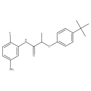 N-(5-Amino-2-fluorophenyl)-2-[4-(tert-butyl)-phenoxy]propanamide结构式