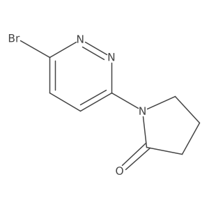 1-(6-Bromopyridazin-3-yl)pyrrolidin-2-one结构式