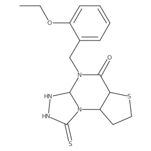 8-[(2-Ethoxyphenyl)methyl]-12-sulfanylidene-5-thia-1,8,10,11-tetraazatricyclo[7.3.0.0^{2,6}]dodeca-2(6),3,9-trien-7-one结构式