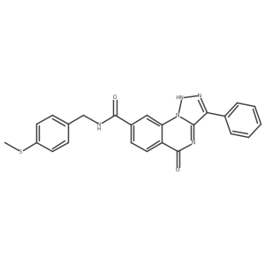 N-[4-(methylthio)benzyl]-5-oxo-3-phenyl-4,5-dihydro[1,2,3]triazolo[1,5-a]quinazoline-8-carboxamide Structure