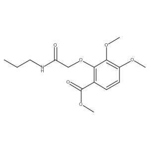 3,4-Dimethoxy-2-propylcarbamoylmethoxy-benzoic acid methyl ester Structure