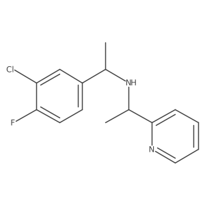N-[1-(3-Chloro-4-fluorophenyl)ethyl]-I+/--methyl-2-pyridinemethanamine结构式
