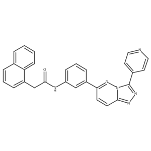 2-(naphthalen-1-yl)-N-(3-(3-(pyridin-4-yl)-[1,2,4]triazolo[4,3-b]pyridazin-6-yl)phenyl)acetamide Structure