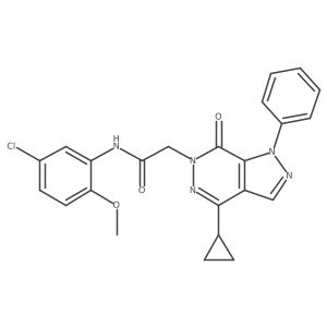 N-(5-chloro-2-methoxyphenyl)-2-(4-cyclopropyl-7-oxo-1-phenyl-1H-pyrazolo[3,4-d]pyridazin-6(7H)-yl)acetamide Structure