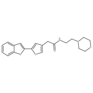 O=C(Cc1cc(-c2cc3ccccc3o2)on1)NCCN1CCOCC1结构式