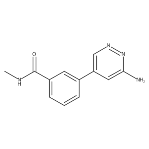 3-(6-Amino-4-pyridazinyl)-N-methylbenzamide Structure
