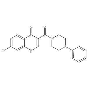 7-chloro-3-[(4-phenylpiperazin-1-yl)carbonyl]quinolin-4(1H)-one Structure