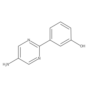 3-(5-Aminopyrimidin-2-yl)phenol Structure