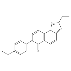 7-(4-methoxyphenyl)-2-(methylthio)pyrido[3,4-e][1,2,4]triazolo[1,5-a]pyrimidin-6(7H)-one Structure