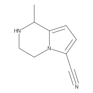 1-methyl-1H,2H,3H,4H-pyrrolo[1,2-a]pyrazine-6-carbonitrile结构式