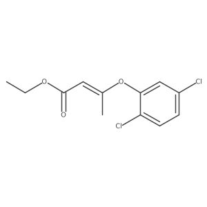 (E)-3-(2,5-dichloro-phenoxy)-but-2-enoic acid ethyl ester Structure