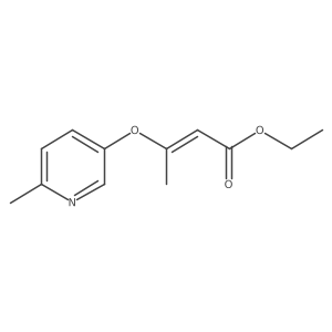 (E)-3-(6-methyl-pyridin-3-yloxy)-but-2-enoic acid ethyl ester Structure