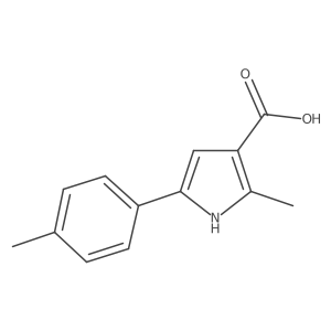 2-Methyl-5-(p-tolyl)-1H-pyrrole-3-carboxylic acid Structure