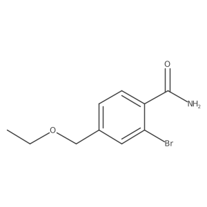 2-Bromo-4-(ethoxymethyl)benzamide结构式