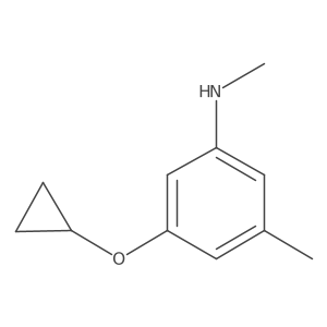 3-Cyclopropoxy-N,5-dimethylaniline Structure