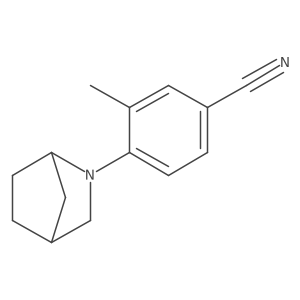 4-{2-Azabicyclo[2.2.1]heptan-2-yl}-3-methylbenzonitrile结构式
